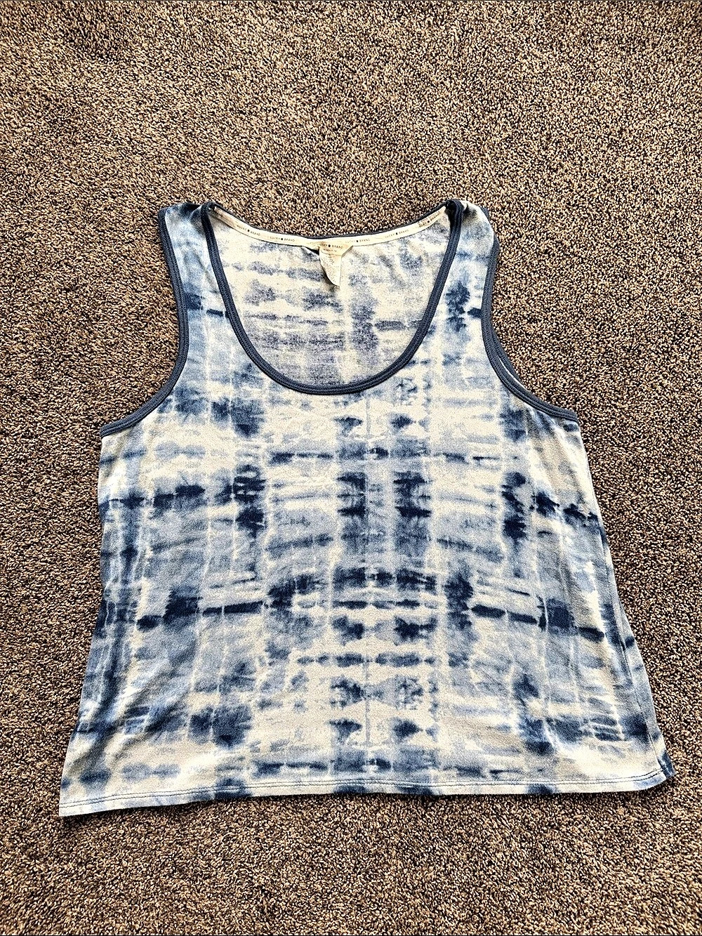 Lucky Brand Women’s XXL Tie-Dye Tank Top in Blue & White EUC